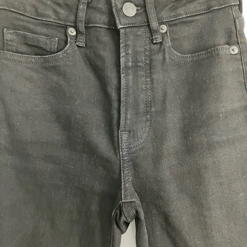 EVERLANE Curvy High-Rise Black Crop Skinny Jeans Size 23 - Picture 3 of 12